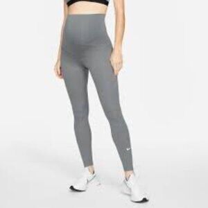 Nike One (m) High Waisted Leggings Maternity‎ Grey Size Small